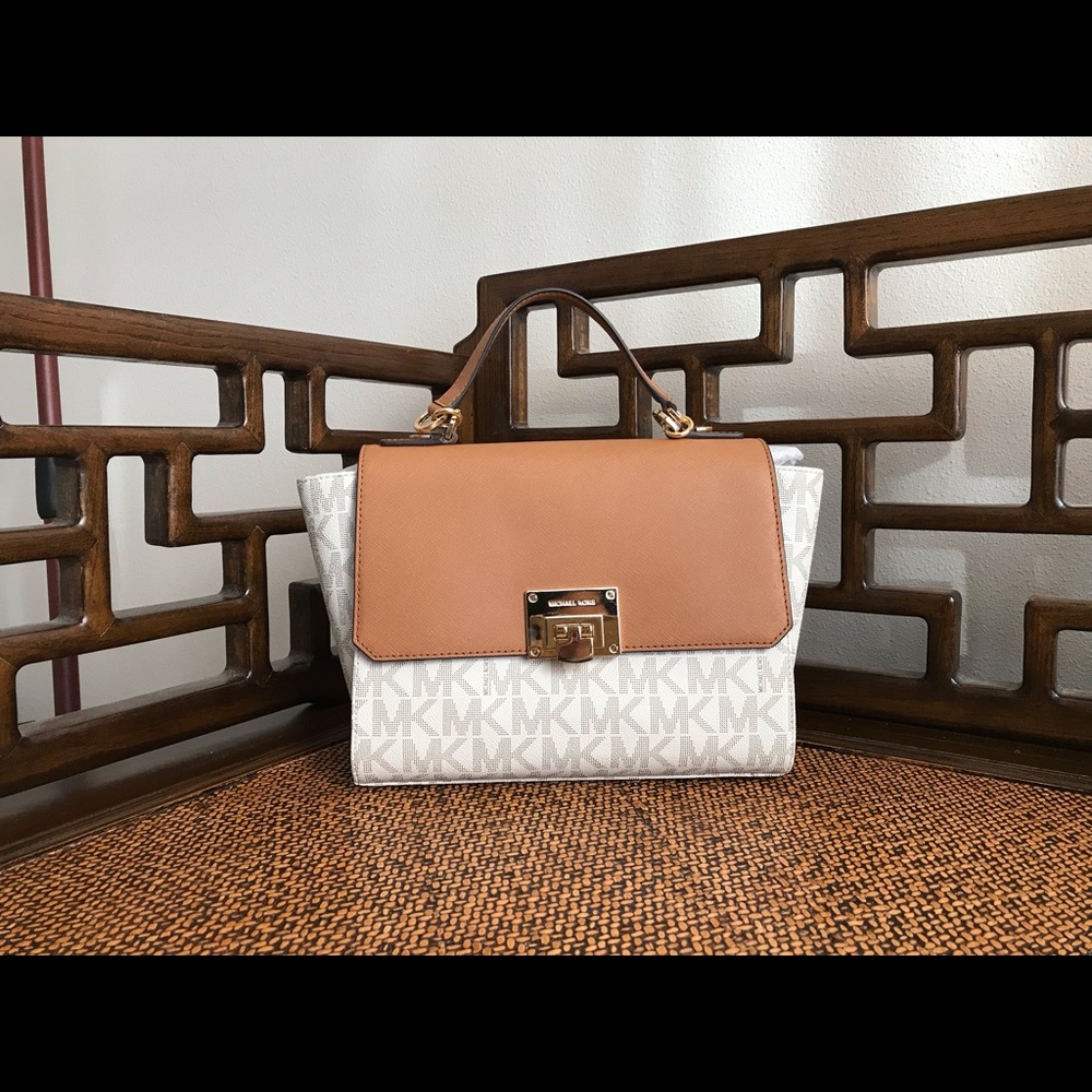Michael Kors Tina Medium Signature Satchel